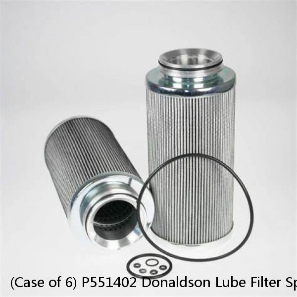 (Case of 6) P551402 Donaldson Lube Filter Spin-On Full Flow Detroit Diesel 23526919