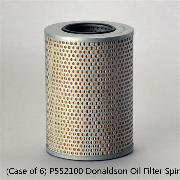 (Case of 6) P552100 Donaldson Oil Filter Spin On DETROIT DIESEL 23518480