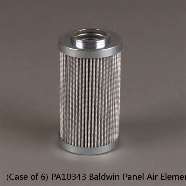 (Case of 6) PA10343 Baldwin Panel Air Element w/Foam Pad